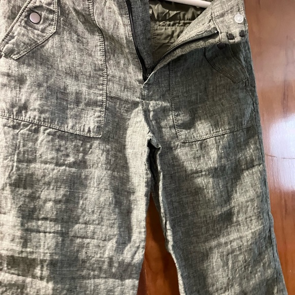 Athleta Pants - Athleta Olive Green Linen Pants Women’s size 6